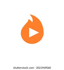 play fire, ilustración de plantillas de logotipo