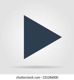 play Flat  Icon , isolated on white background.