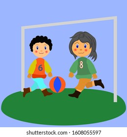 play football while having fun