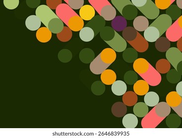 A play of forms and colors in the harmony of chaos