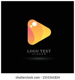 
Play & Forward Logo. Symbol & Icon Vector Template.