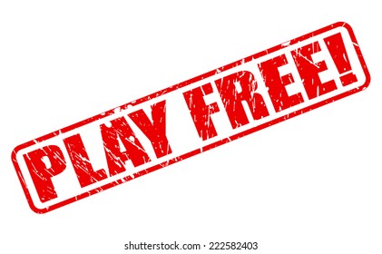 Play free red stamp text on white