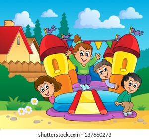 Play and fun theme image 1 - eps10 vector illustration.