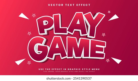 Plantilla de efectos de texto editable en 3D