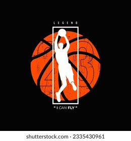 play the game basketball sport, typography graphic design, for t-shirt prints,