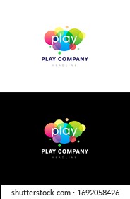 Play game company logo template.