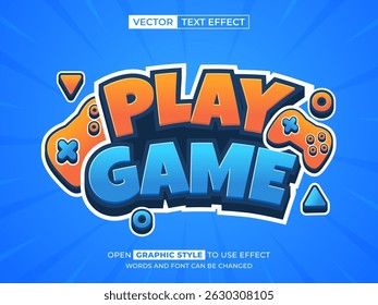 play game editable text, font effect, 3d text for title