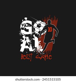 play the game football sport, typography graphic design, for t-shirt prints
