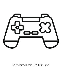 Play game joystick icon outline vector. Coping skills. Attitude advice help