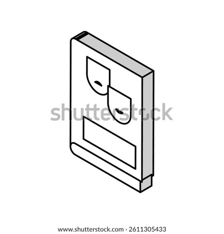 play genre isometric icon vector. play genre sign. isolated symbol illustration
