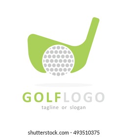 PLAY GOLF LOGO ICON EMBLEM TEMPLATE