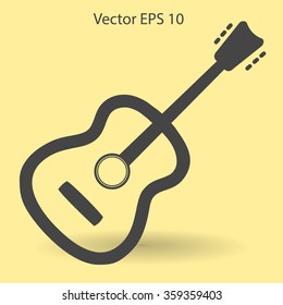 To play guitar vector illustration