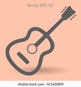 To play guitar vector illustration