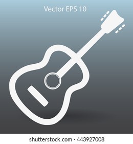 To play guitar vector illustration