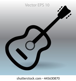 To play guitar vector illustration