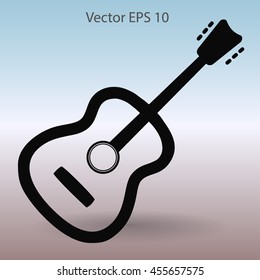 To play guitar vector illustration