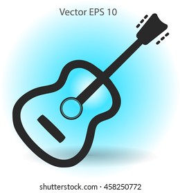 To play guitar vector illustration