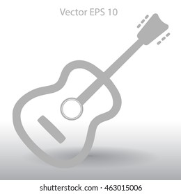 To play guitar vector illustration