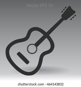 To play guitar vector illustration