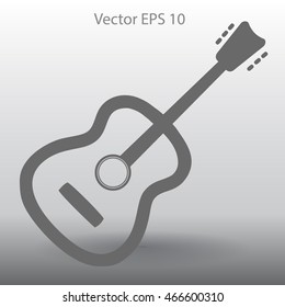 To play guitar vector illustration