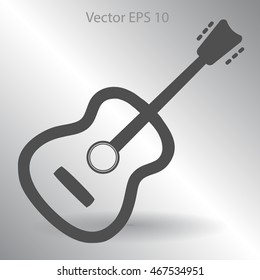 To play guitar vector illustration