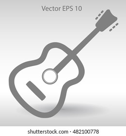 To play guitar vector illustration
