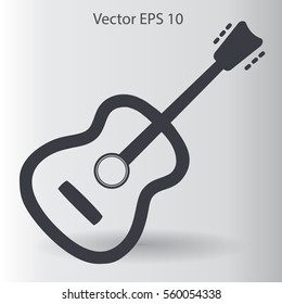 To play guitar vector illustration