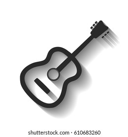 To play guitar vector illustration