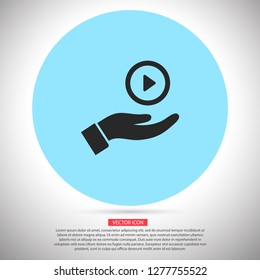 Play in the hand icon