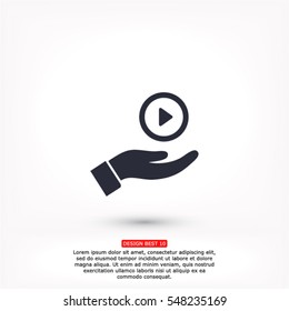 Play in the hand icon