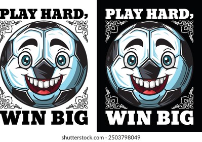 Play hard, win bin t shirt design and graphics design
