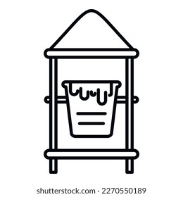 Play house icon outline vector. Aqua pool. Tube aquatic