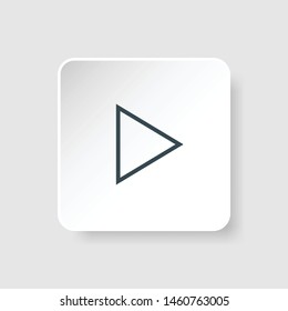 Play icon 3d. Play modern icon. Media player icon