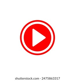 Play icon. Audio player. Video.