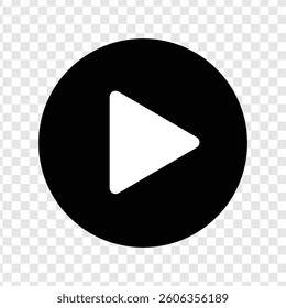 play icon black vector design
