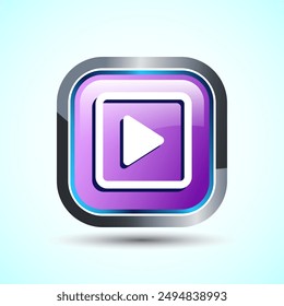 Ilustración de diseño de Botón de iconos. Video Audio o