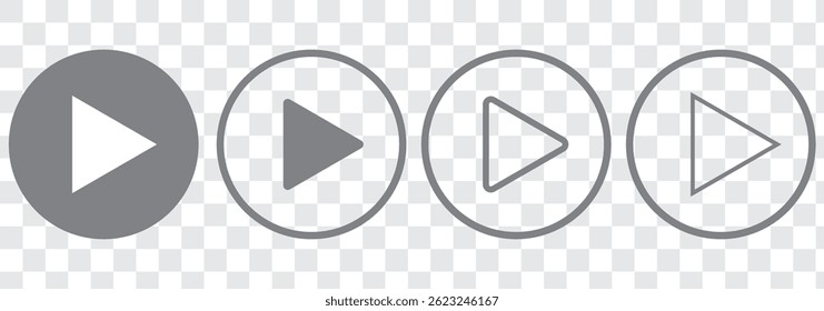 Play icon. Play button vector Illustration.