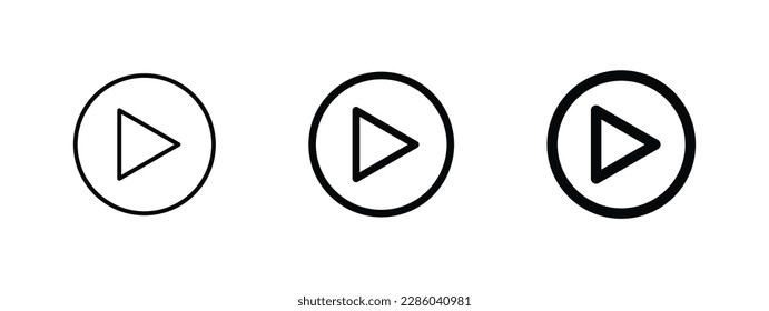 play icon button video audio player icons
