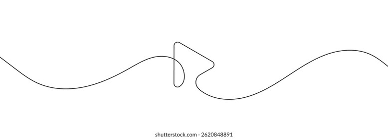 Play icon in continuous line drawing style. line art of play button. vector illustration. abstract background .Vector Illustration .EPS 10 .