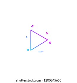 Play icon design vector 