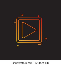 Play icon design vector 