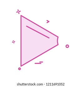 Play icon design vector