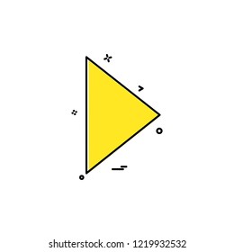 Play icon design vector