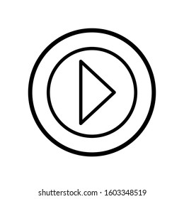 play icon design vector template