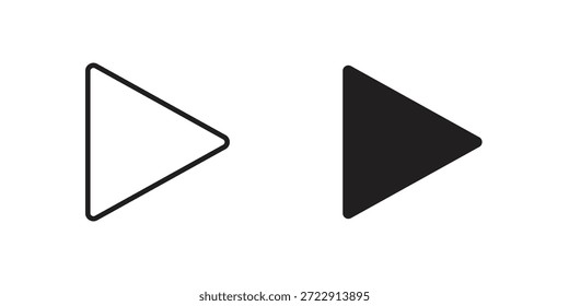 Reproduzir coleção de designs de ícone para celular, interface do usuário, web.