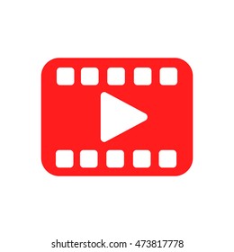 Play icon film vector, movie