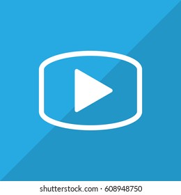  play icon flat .