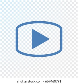  play icon flat .