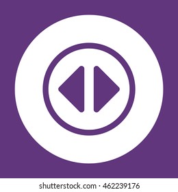 Play  icon. Flat design.