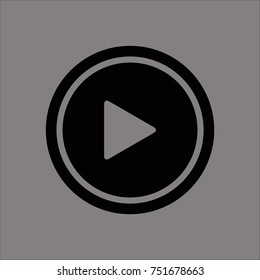 play icon flat design 